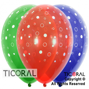 GLOBO S R12 INF CRISTAL SURTIDO BURBUJAS x 50